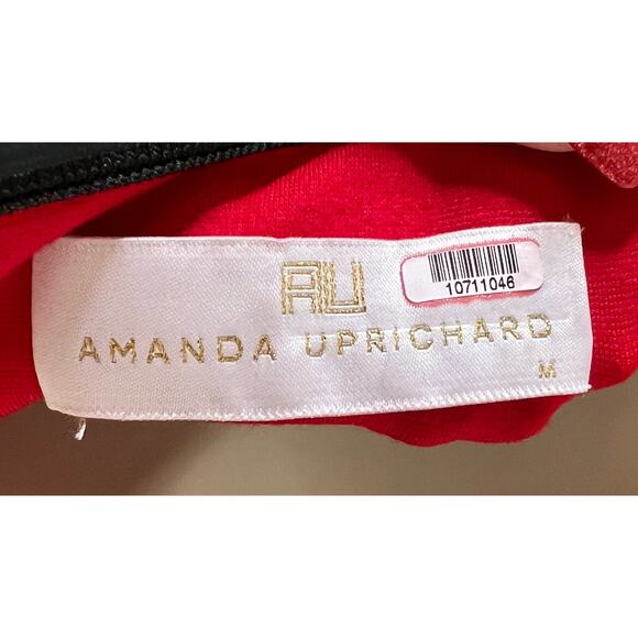 Amanda Uprichard Red Nicolette Dress M - Picture 11 of 12